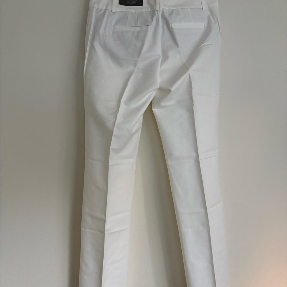 NEW! TAGS! Ann Taylor Signature Winter White Pants Boot Leg Gentle Stretch Sz 4 - Picture 5 of 6
